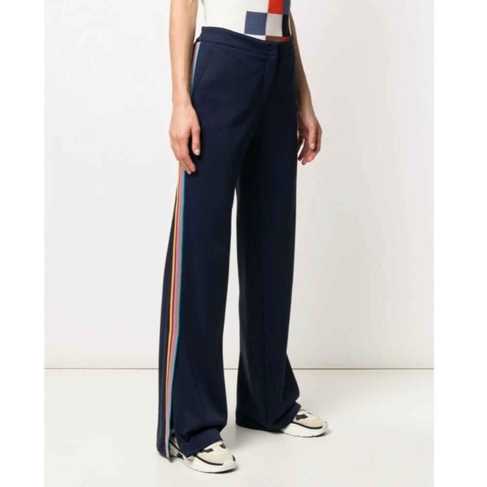 Akris Punto Marla‎ Wide Leg Stripe Trouser Pants Size 6